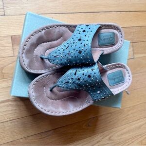 Clarks Artisan Latin Boleto Teal Sandals